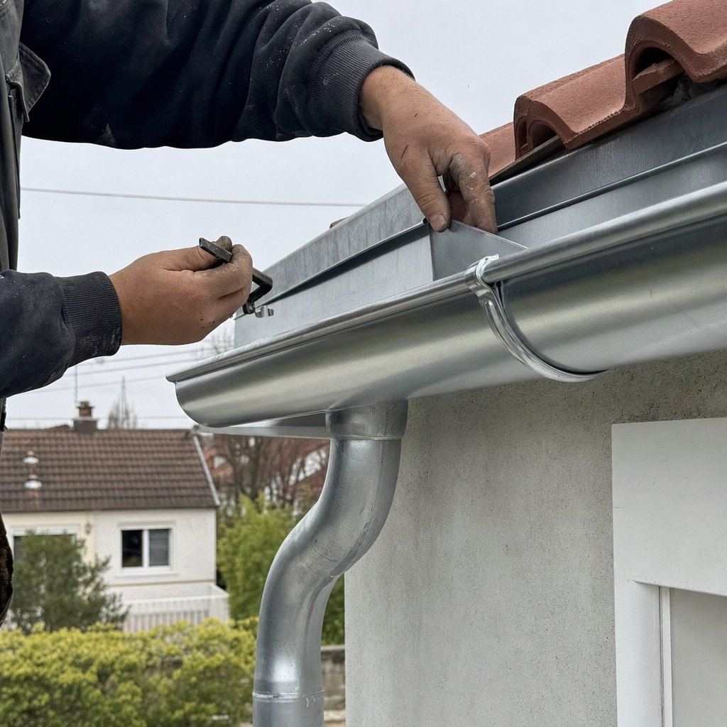 Zinguerie et gouttières zinc posées par un couvreur à Villemomble 93250